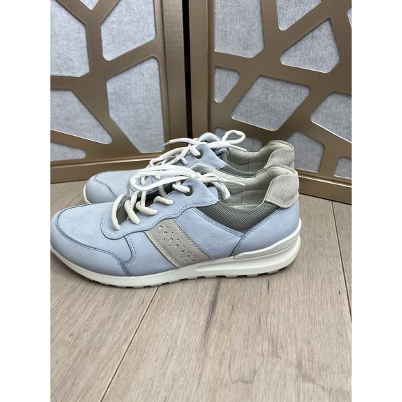 ECCO Cs 20 City SNEAKER Women Shoes DUSTY BLUE 39 Us Suede Leather